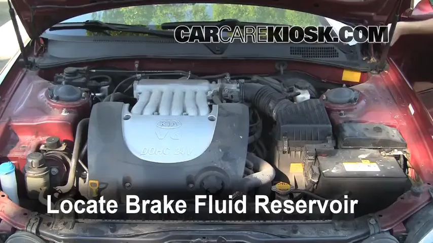 2004 Kia Optima EX 2.7L V6 Brake Fluid Check Fluid Level
